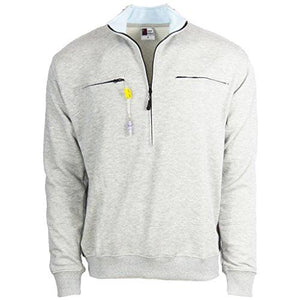 Easy Port Access Chemo Pullover in French Tarry - Best Gift for Cancer Patients (XL, Grey)