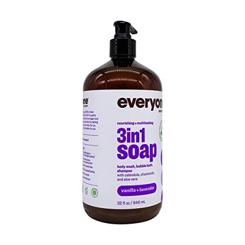Everyone Vanilla &amp; Lavender 3 In 1 Soap