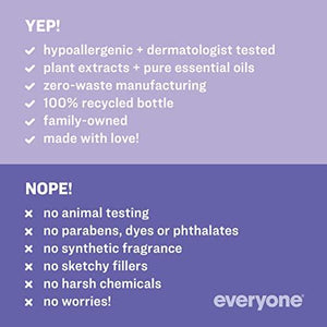 Everyone Liquid Hand Soap, Lavender and Coconut, Plant-Based Cleanser with Pure Essential Oils, 12.75 Ounce (Pack of 3)