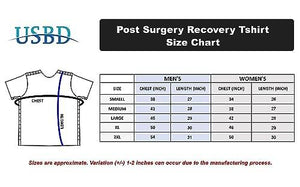 Post Surgery Recovery Tshirt Snap Open Tearaway Shirt (Small, Black/Women)