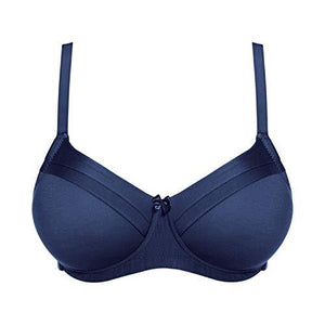 Royce Lingerie Women's Caress Maisie Bilateral Pocketed Mastectomy Bra, Navy, 36C