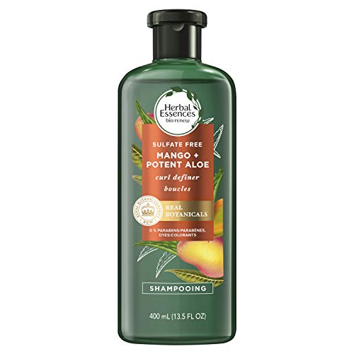 Herbal Essences Bio: Renew Mango + Potent Aloe Sulfate Free Shampoo for Curly Hair 13.5 Fl oz