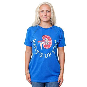 MandMcares Dialysis Chest Port Catheter Access Chemotherapy Shirts New Added Snap Button on Top Zippers for Decency (X-Large, Blue)