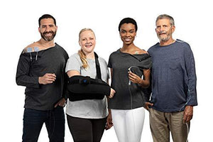 MAI Post Shoulder Surgery Shirts | Chemo Clothing | Short Sleeve Shirt Men Charcoal