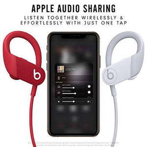 Powerbeats High-Performance Wireless Earbuds - Apple H1 Headphone Chip, Class 1 Bluetooth Headphones, 15 Hours of Listening Time, Sweat Resistant, Built-in Microphone - Red