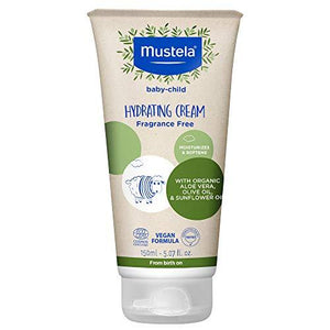 Mustela Baby Organic Hydrating Cream with Olive Oil, Aloe Vera & Sunflower Oil 5.07 Fluid Oz