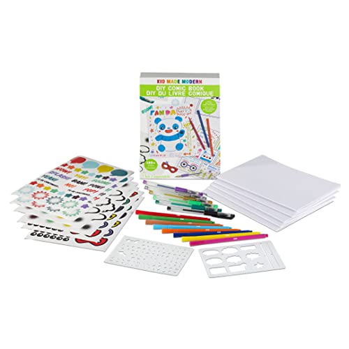 Kid Made Modern Craft Set Comic Book Kit - Kids Arts and Crafts Toys,  Storytelling for Kids