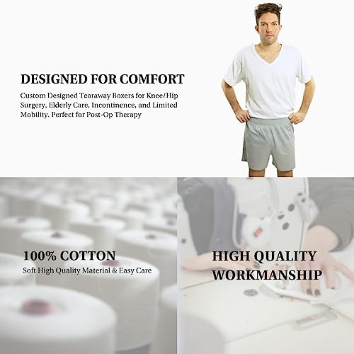 Inspired Comforts Post Surgery Underwear - Two Pack - Tearaway Boxer B - My  CareCrew