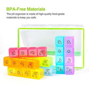 AUVON iMedassist Weekly AM/PM Pill Box