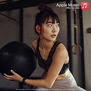 Powerbeats High-Performance Wireless Earbuds - Apple H1 Headphone Chip, Class 1 Bluetooth Headphones, 15 Hours of Listening Time, Sweat Resistant, Built-in Microphone - Red