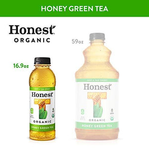Honest Tea Organic Fair Trade Honey Green Gluten Free, 16.9 Fl. Oz, 12 Pack