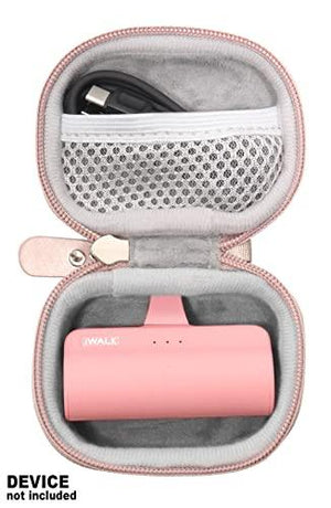 CaseSack Case for iWALK Mini Portable Charger for iPhone compactable with 4500mAh, 3350mAh, 4800mAh Rose Gold