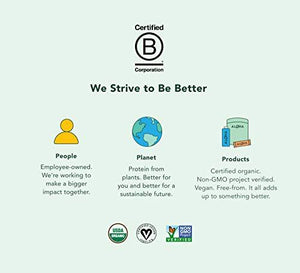 ALOHA Organic Plant Based Protein Bars Vanilla Almond Crunch 12 Count, 1.9oz Bars