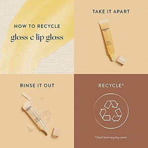 Honest Beauty Gloss-C Lip Gloss, Vegan Sheer + Buildable, Rose Opal, 0.33 Fl Oz