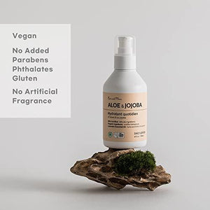 Earnest Mom - Aloe & Jojoba Lotion (6 Oz) | For Delicate Skin & Rash Protection | Antioxidant Rich Vitamin & Mineral Hydrating Blend | Fast Absorbing with Coconut & Lavender Essential Oils