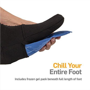 NatraCure Cold Therapy Socks - Reusable Gel Ice Frozen Slippers for Feet, Heels, Swelling, Edema, Arch, Chemotherapy, Arthritis, Neuropathy, Plantar Fasciitis, Post Partum Foot - Size: Large