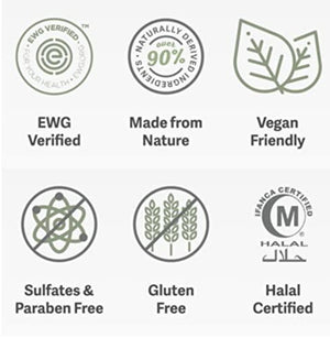 NENA Natural Face Wash for Dry Skin - Gentle Exfoliating & Anti Aging Facial Cleanser for Women with Glycolic Acid and Glacial Clay - EWG Verified - 3.5 oz.