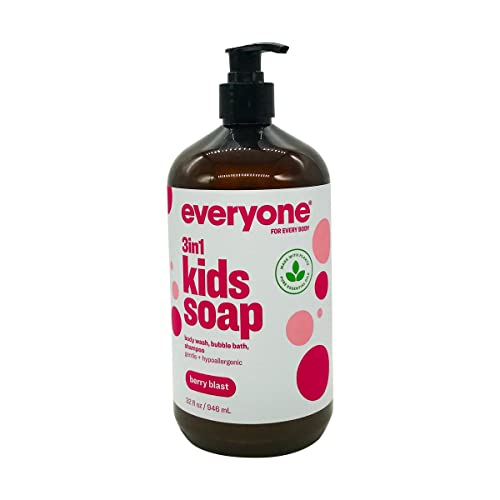 Everyone 3 In 1 Berry Blast Kids Soap, 32 FZ