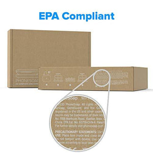 PhoneSoap 3 UV Cell Phone Sanitizer and Dual Universal Cell Phone Charger | Patented and Clinically Proven 360 Degree UV Light Sanitizer | Cleans and Charges All Phones (White)