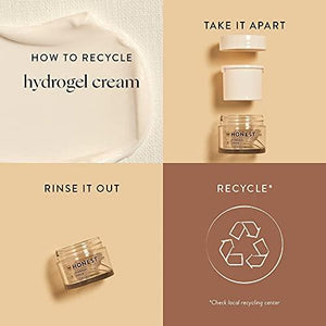 Honest Beauty Hydrogel Cream with Two Types of Hyaluronic Acid & Squalane Oil, 1.7 Fl Oz