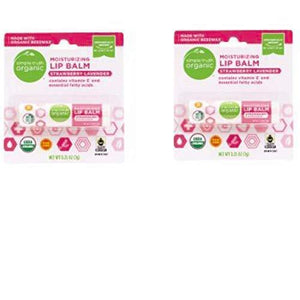 Simple Truth Organic Moisturizing Lip Balm - Strawberry Lavender (Pack of 2)