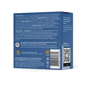 ATTITUDE Hair Shampoo Bar, EWG Verified, Plant and Mineral-Based Ingredients, Plastic-free Vegan and Cruelty-free Beauty Products, Detox, Sea Salt, 4 Oz (17133)