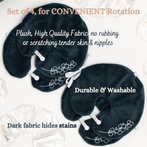 TrueSooth Post Breast Surgery Recovery Hot Cold Breast Therapy Packs, with Bra Straps. 4 Reusable Gel Heat / Ice Packs for Mastectomy Recovery, Lumpectomy, Breast Augmentation, Reduction or Implants