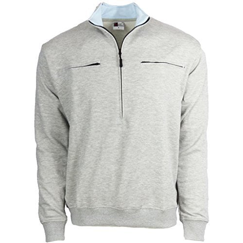 Easy Port Access Chemo Pullover in French Tarry - Best Gift for Cancer Patients (Large, Grey)