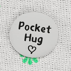 Ahaeth Pocket Hug Token Gifts for Women Men Teenagers Girls You are Stronger Than You Think Inspirational Jewelry Pocket Hug Encouragement Coin