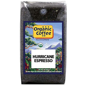 Organic Coffee Co. Hurricane Espresso Whole Bean Coffee 2LB (32 Oz)