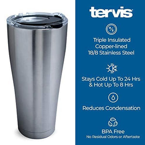 Tervis 1315694 Guy Harvey Breast Cancer Awareness Turtles Stainless Steel Insulated Tumbler 30 oz, Silver