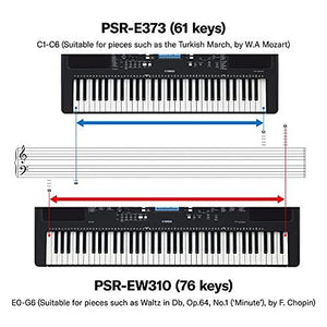 Yamaha PSR-EW310 76-key Portable Keyboard (Power Adapter Sold Separately)