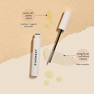 Honest Beauty Honestly Healthy Lash Tint, Brown with Castor Oil |Serum-Infused Lash Tint | EWG Certified + Ophthalmologist Tested + Cruelty Free | 0.27 fl.oz.