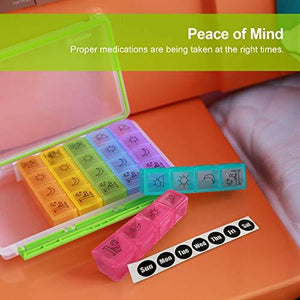 AUVON iMedassist Weekly AM/PM Pill Box