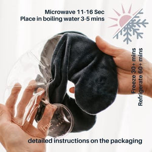 TrueSooth Post Breast Surgery Recovery Hot Cold Breast Therapy Packs, with Bra Straps. 4 Reusable Gel Heat / Ice Packs for Mastectomy Recovery, Lumpectomy, Breast Augmentation, Reduction or Implants