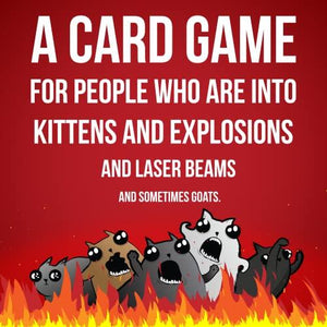 Exploding Kittens Original Edition - Card Games for Adults Teens & Kids - Fun Family Games - A Russian Roulette Card Game - 15 Min, Ages 7+, 2-5 Players