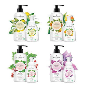 ATTITUDE Super Leaves, Hypoallergenic Hand Soap, Olive Leaves, 16 Fluid Ounce