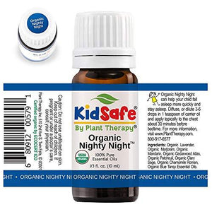 Plant Therapy KidSafe Organic Nighty Night Essential Oil Blend for Sleep 10ml 1/3 oz