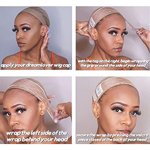 Dreamlover Wig Grip, Wig Grip Bands for Keeping Wigs in Place, Wig Grip Headband, Tan, 2 Pack