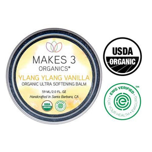 Makes 3 Organics Organic Ylang Ylang Hand Balm, Vanilla, 1.8 Fluid Ounce