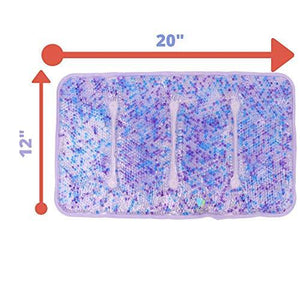 Hot and Cold Large Gel Bead Pack by FOMI Care | 20” x 12” | Ice Therapy for Back, Shoulder, Knee, Thigh Pain Relief | Premium Reusable, Oversized Wrap and Compress | Freezable, Microwaveable