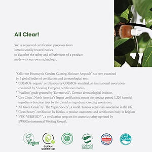 Kallirrhoe Houttuynia cordata Calming Moisture Ampoule 30ml | Soothing | Hydrating | cosmos organic | vegan | ewg verified | cert clean | clean certified | Korean Skin Care