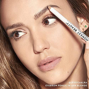 Honest Beauty Eyebrow Pencil, Ash Blonde with Jojoba Seed Oil | Buildable & Blendable | EWG Certified + Dermatologist & Ophthalmologist Tested & Cruelty Free | .039 OZ