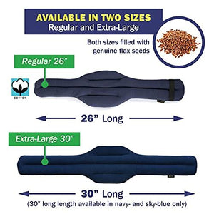 SunnyBay Pain Relief Microwavable Neck Wrap - Hands-Free Moist Heating Pad, Heated Neck Wrap & Pillow in One - Microwave Heating Pad for Neck & Shoulders (Cotton Blue)