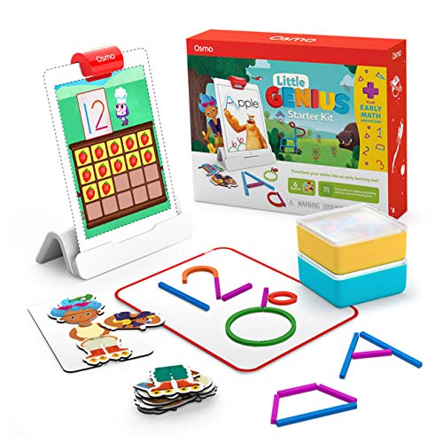 Osmo - Little Genius Starter Kit for iPad + Early Math Adventure - 6  Educational Learning Games - Ages 3-5