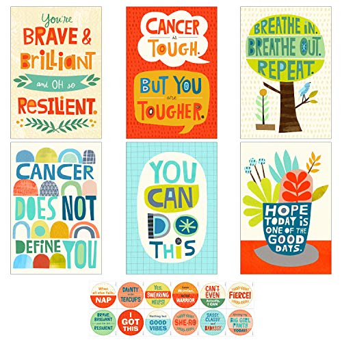 Hallmark Encouragement Cards (12 Cards and Envelopes, 12 Stickers)