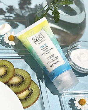 C'est Moi Gentle Moisture Lotion | Fragrance-Free Lotion made with Almond Oil, Shea Butter and Organic Extracts, For Face, Neck, & Chest, Soothing, Moisturizer, Hydrating, 1.7 fl oz.