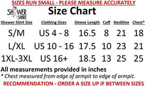 Shower Shirt Water-Resistant Post Surgery Garment for Shower Protection, Large/X-Large, Black, 1 Count