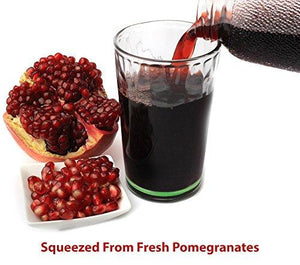 100% Pomegranate Juice - USDA Organic Certified - Glass Bottle (2 Pack)