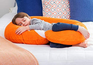 Leachco Snoogle Jr. - Luxuriously Soft Plush Fox with Zippered Removable Cover – The Snuggle, Cuddle, Animal Body Pillow for Kids